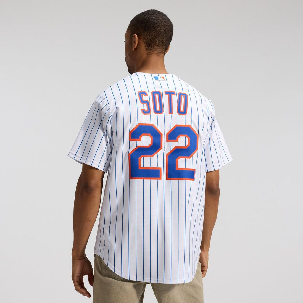 New York Mets Nike White Home Replica Player Jersey product image 3, provided for visual reference and product detail review