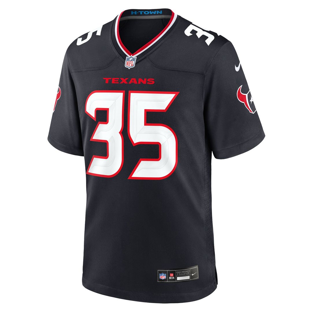 Houston Texans Jake Hansen Nike Navy Team Game Jersey product image 2, provided for visual reference and product detail