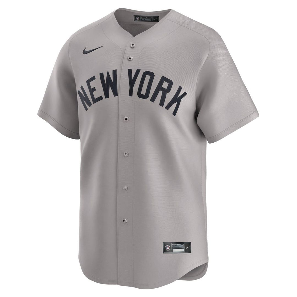 New York Yankees Anthony Volpe Nike Gray Away Limited Player Jersey product image 2, provided for visual reference and