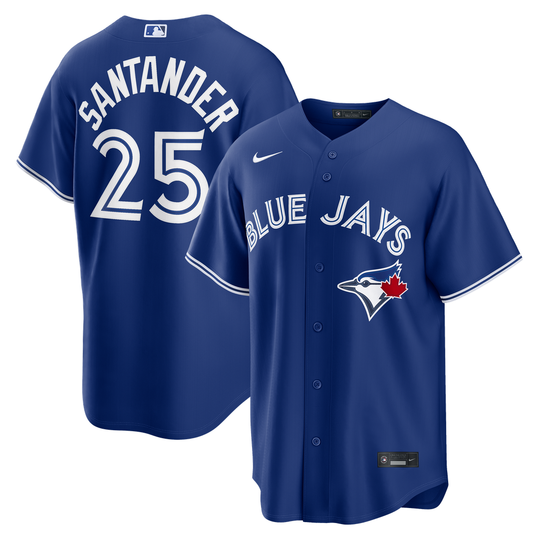 Toronto Blue Jays Anthony Santander Nike Royal Alternate Replica Jersey product image 1, provided for visual reference and