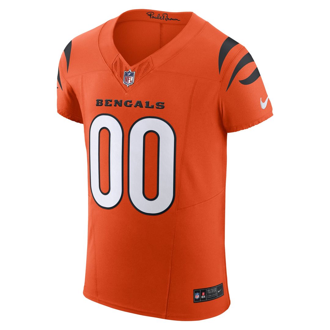 Cincinnati Bengals Nike Orange Alternate Vapor F.U.S.E. Elite Custom Jersey product image 2, provided for visual reference