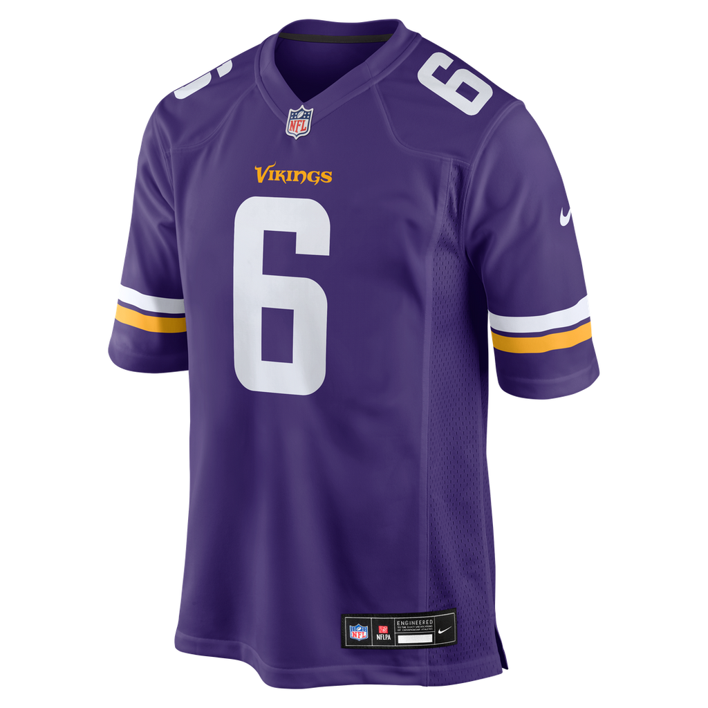 Minnesota Vikings Brian Asamoah II Nike Purple Game Jersey product image 2, provided for visual reference and product detail