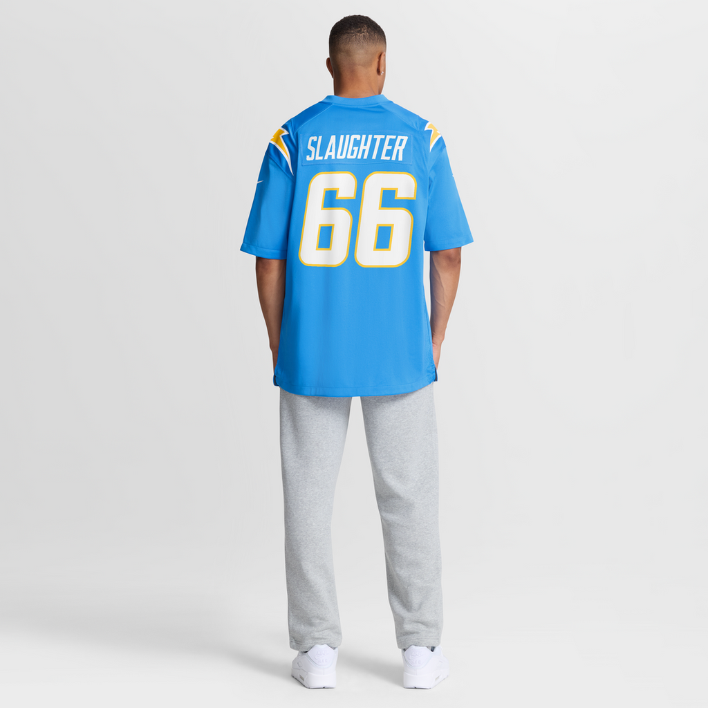 Los Angeles Chargers Jake Slaughter Nike Powder Blue Team Game Jersey product image 3, provided for visual reference and