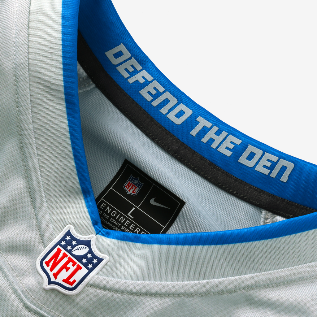 Detroit Lions Amon-Ra St. Brown Nike Silver 2026 Rivalries Collection Game Jersey product image 4, provided for visual