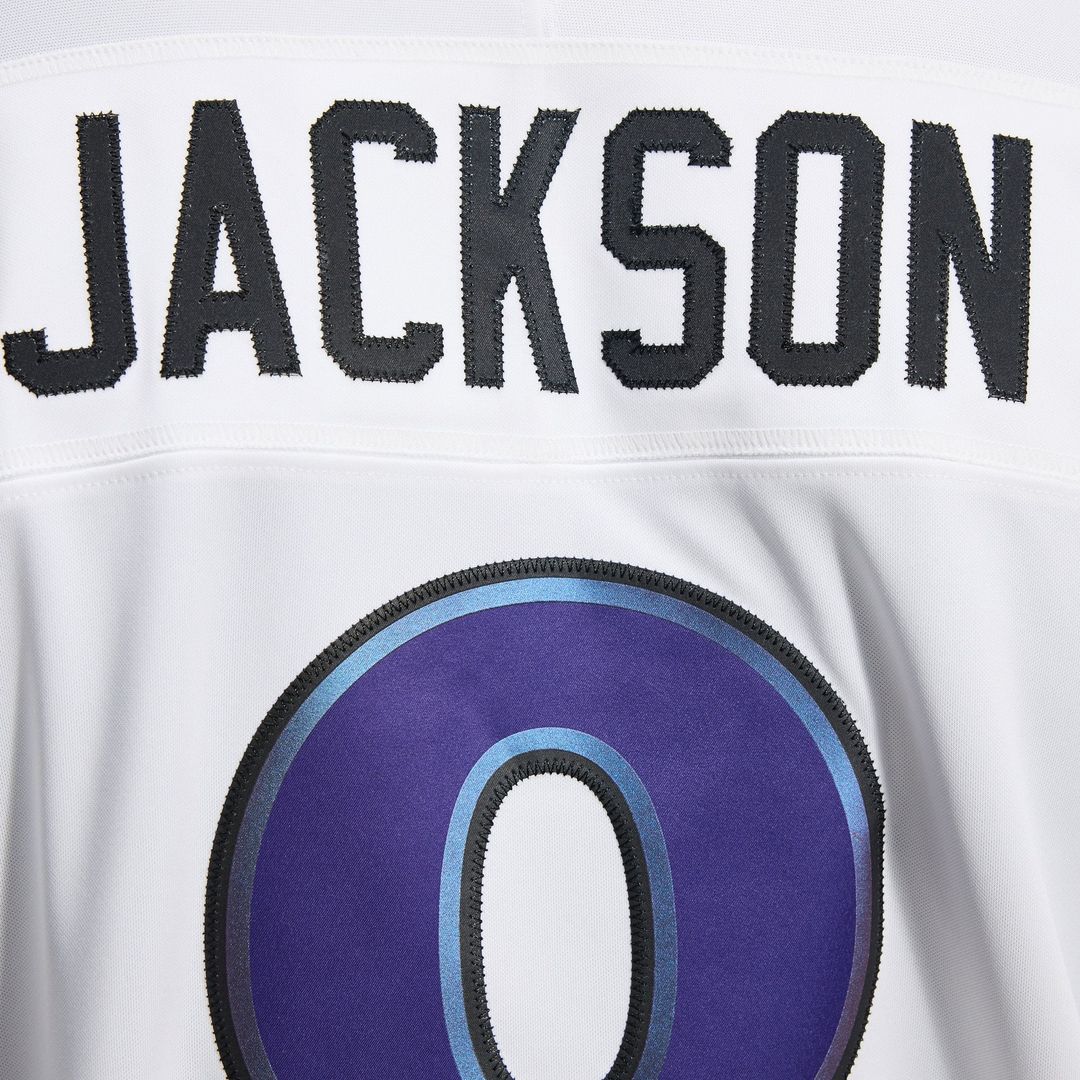 Baltimore Ravens Lamar Jackson Nike White Vapor F.U.S.E. Stitched Limited Jersey product image 12, provided for visual