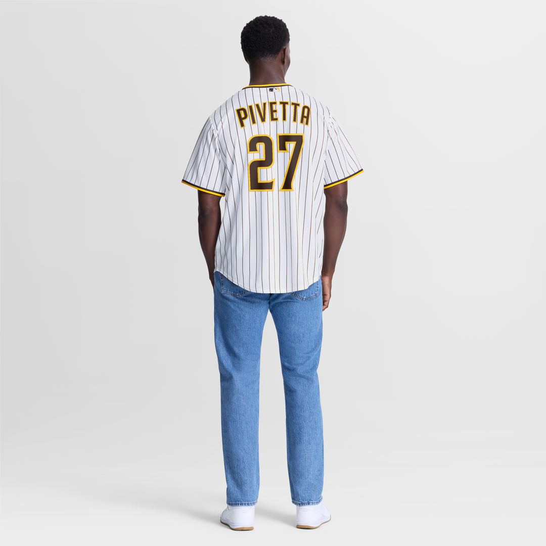 San Diego Padres Nick Pivetta Nike White Home Replica Jersey product image 5, provided for visual reference and product