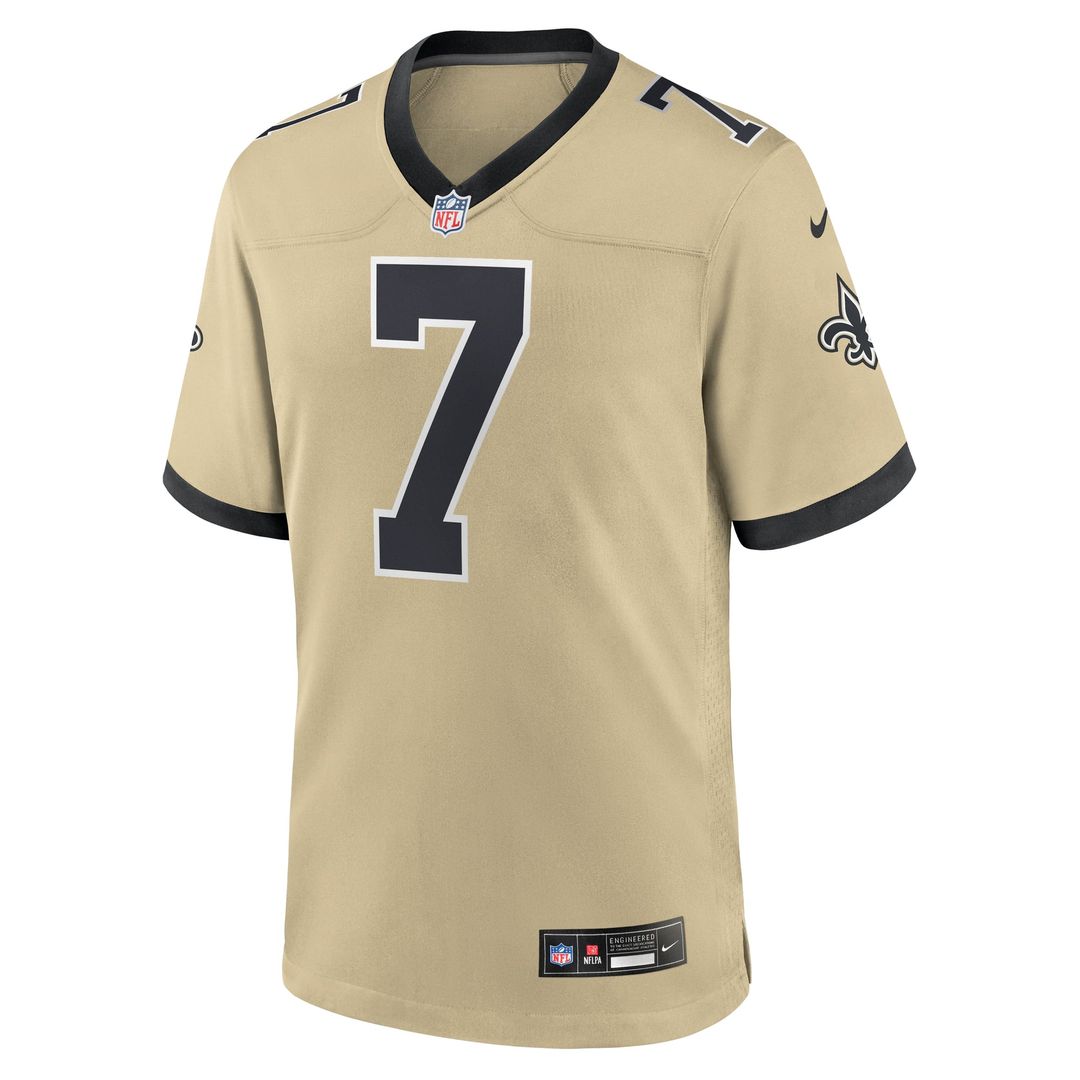New Orleans Saints Taysom Hill Nike Black Game Jersey product image 18, provided for visual reference and product detail