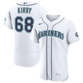 Seattle Mariners George Kirby Nike White Home 50th Season Authentic Jersey product image 1, provided for visual reference