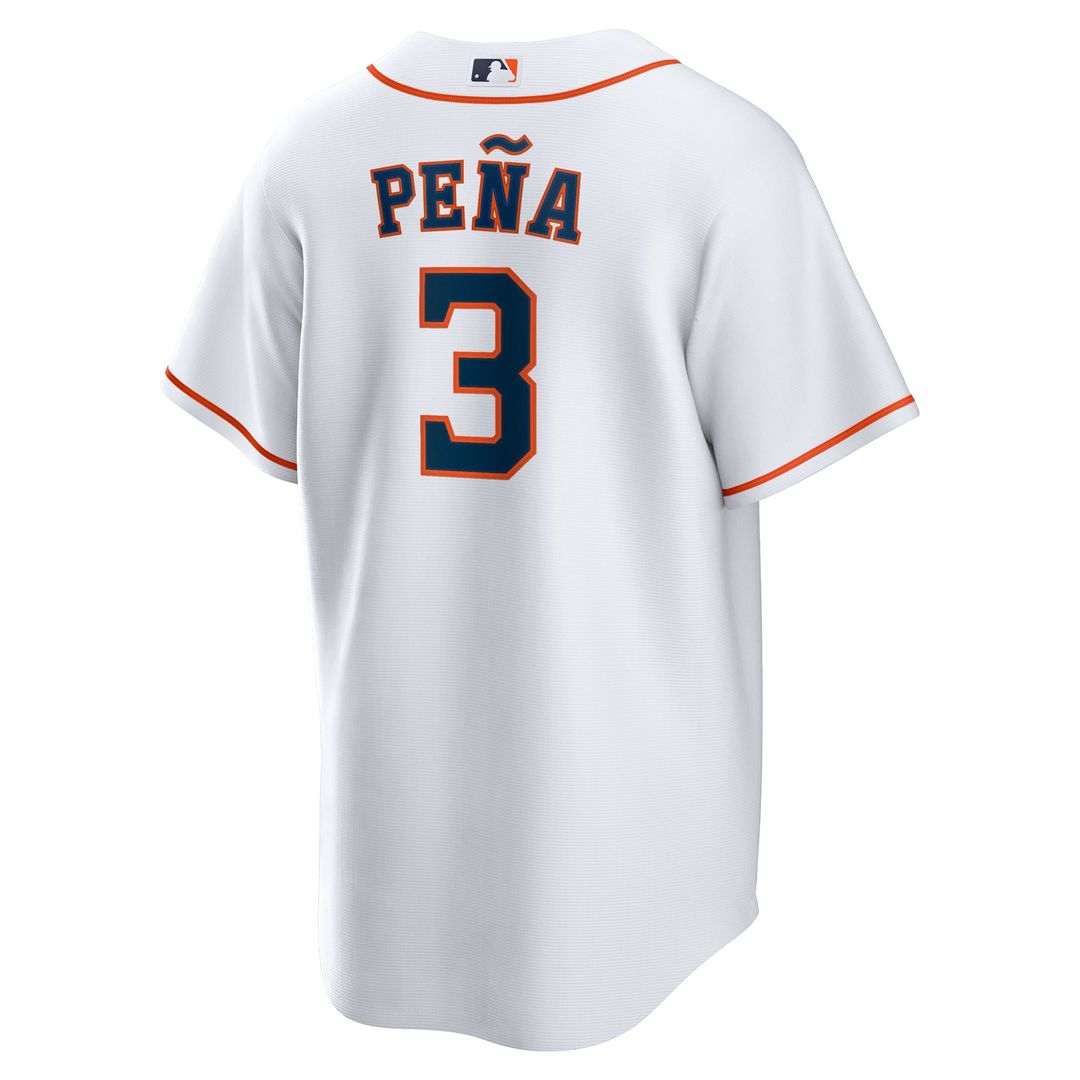 Houston Astros Jeremy Peña Nike White Home Replica Jersey product image 3, provided for visual reference and product detail