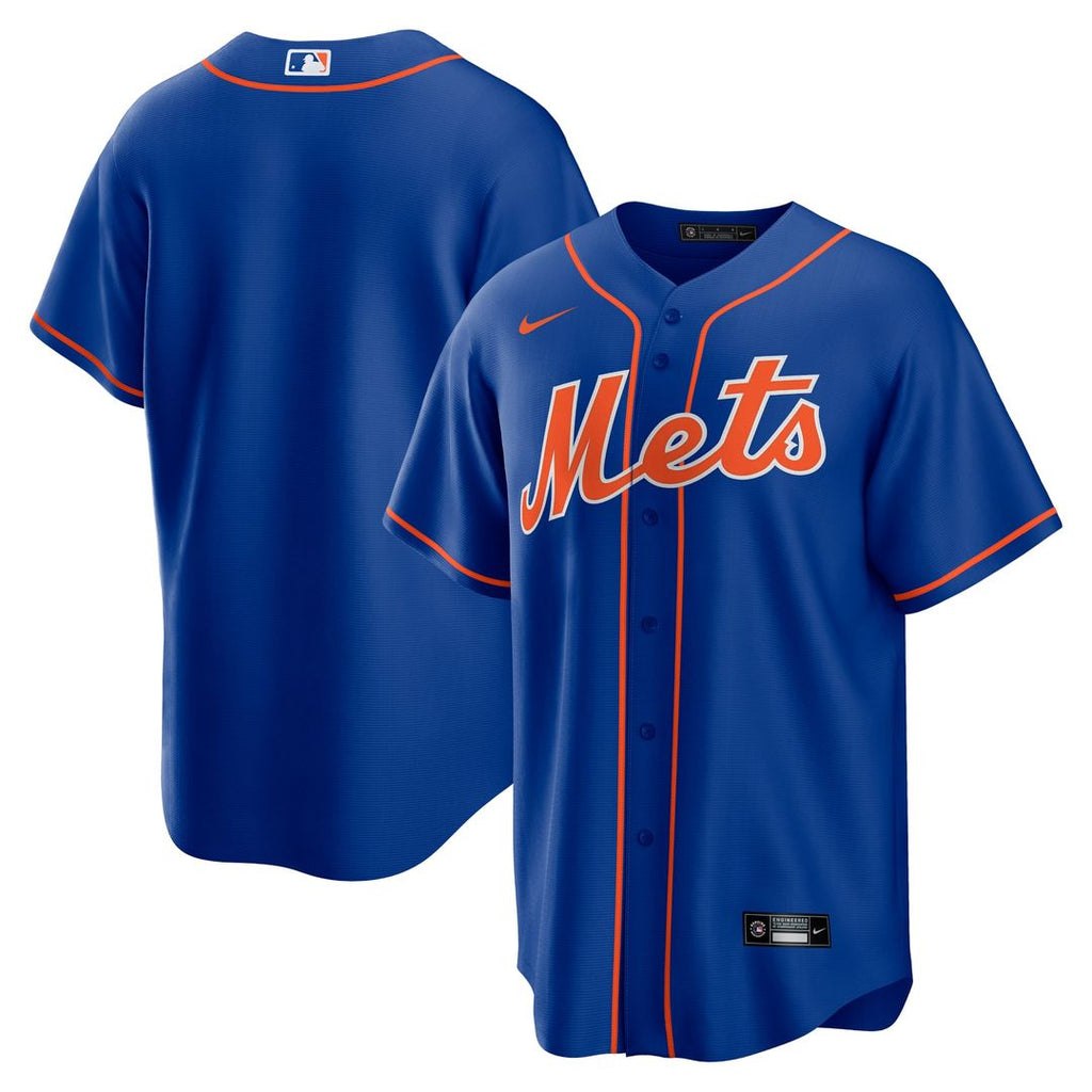 New York Mets Nike Royal Alternate Replica Team Jersey product image 1, provided for visual reference and product detail