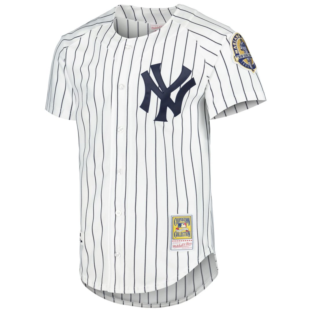 New York Yankees Derek Jeter Mitchell & Ness White Cooperstown Collection Authentic Jersey product image 2, provided for