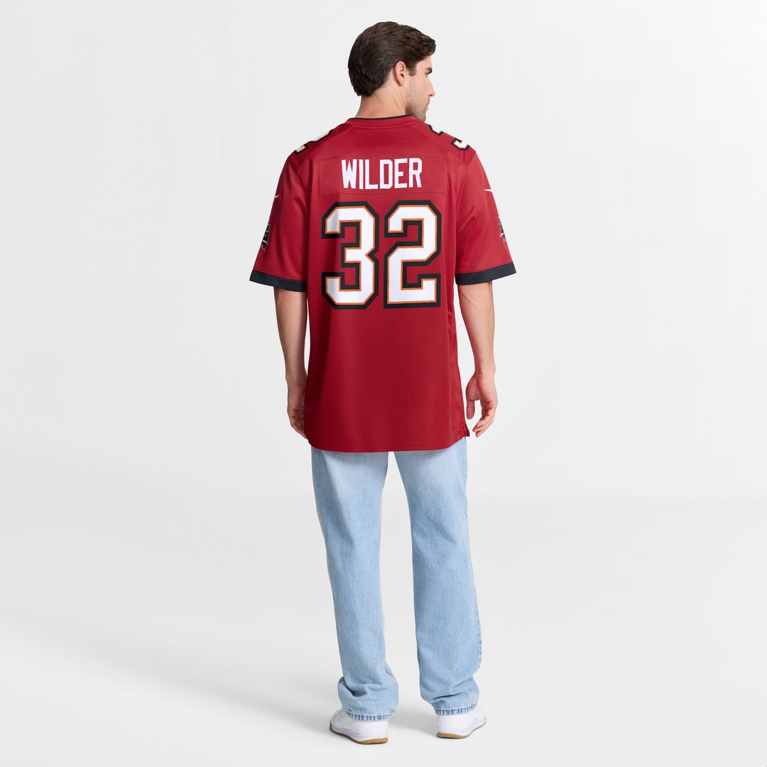 Tampa Bay Buccaneers James Wilder Nike Red Game Retired Player Jersey product image 8, provided for visual reference and