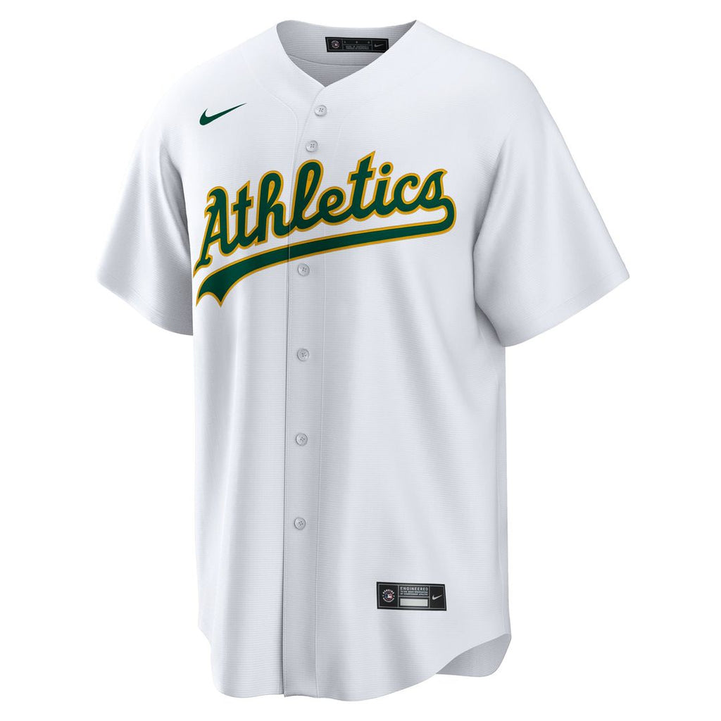 Athletics Lawrence Butler Nike White Home Replica Jersey product image 2, provided for visual reference and product detail