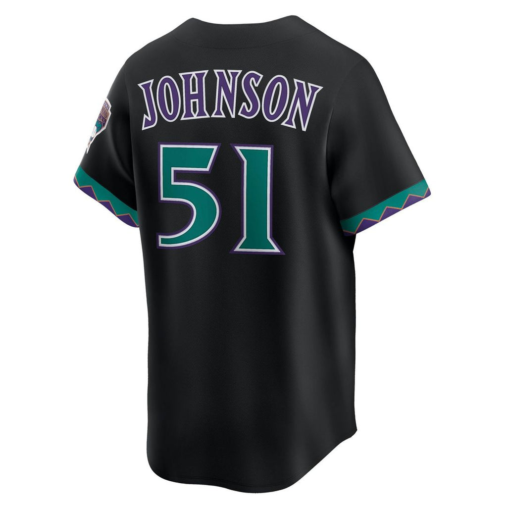 Arizona Diamondbacks Randy Johnson Nike Black Throwback Cooperstown Collection Limited Jersey product image 6, provided for