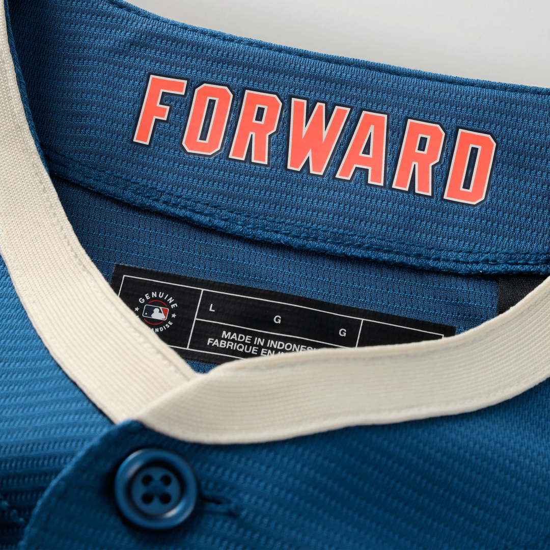 Milwaukee Brewers Jackson Chourio Nike Mineral Blue 2026 City Connect Stadium Jersey product image 4, provided for visual