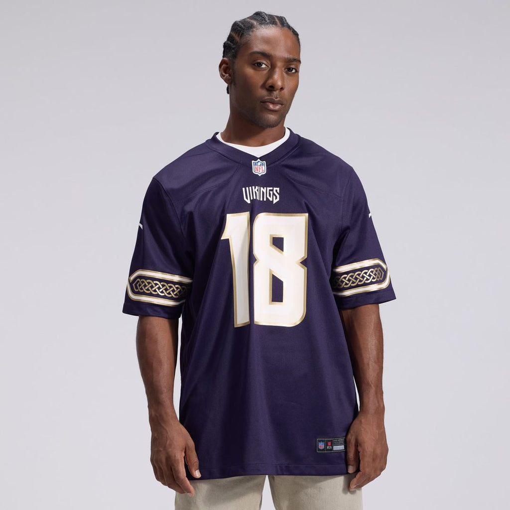 Minnesota Vikings Justin Jefferson Nike Purple 2026 Rivalries Collection Game Jersey product image 2, provided for visual