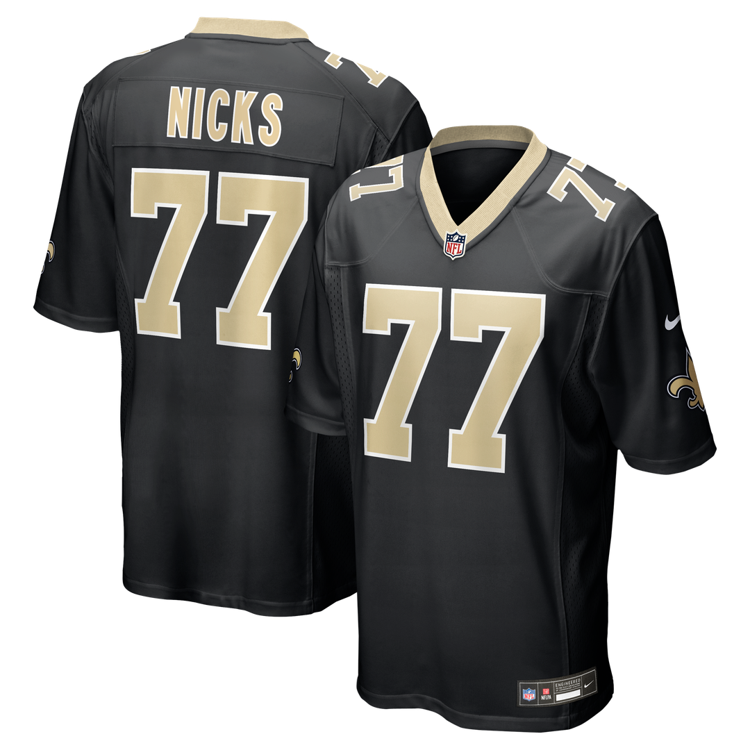 New Orleans Saints Carl Nicks Nike Black Game Retired Player Jersey product image 1, provided for visual reference and