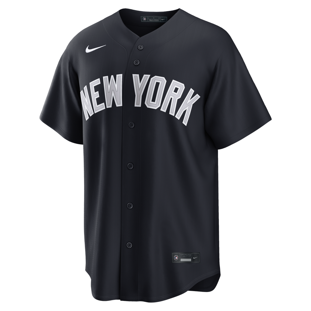 New York Yankees Nike Navy Alternate Replica Jersey product image 2, provided for visual reference and product detail review