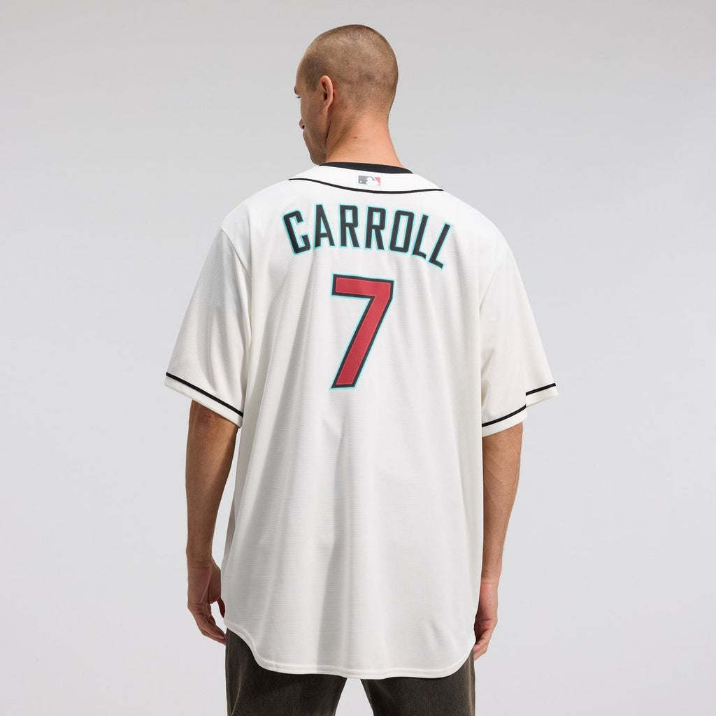 Arizona Diamondbacks Corbin Carroll Nike Cream Home Replica Jersey product image 3, provided for visual reference and