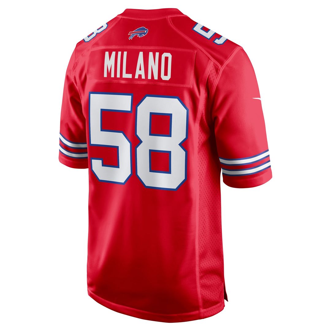 Buffalo Bills Matt Milano Nike Royal Game Player Jersey product image 19, provided for visual reference and product detail