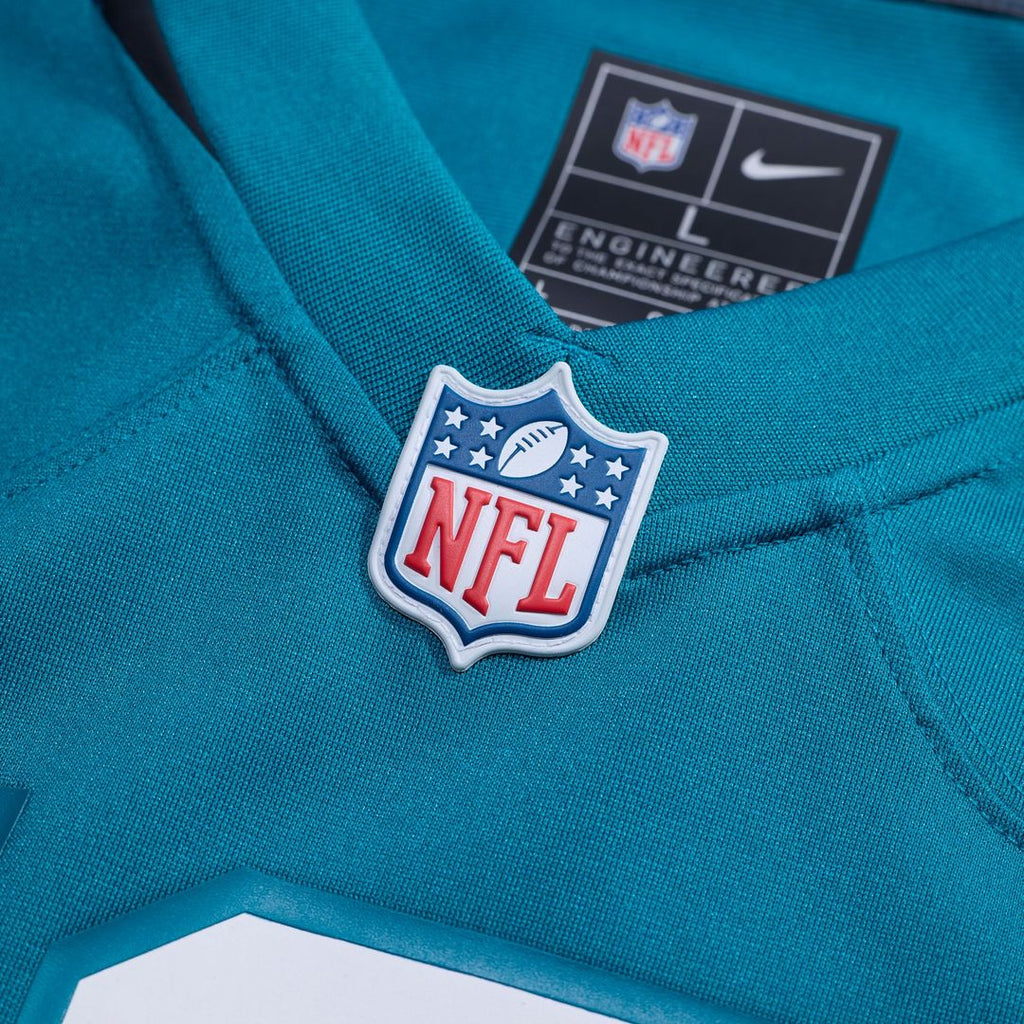Jacksonville Jaguars Trevor Lawrence Nike Teal Game Jersey product image 4, provided for visual reference and product detail