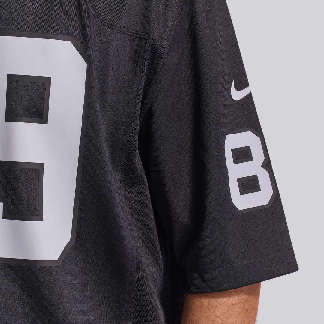 Las Vegas Raiders Brock Bowers Nike Black Player Game Jersey product image 13, provided for visual reference and product