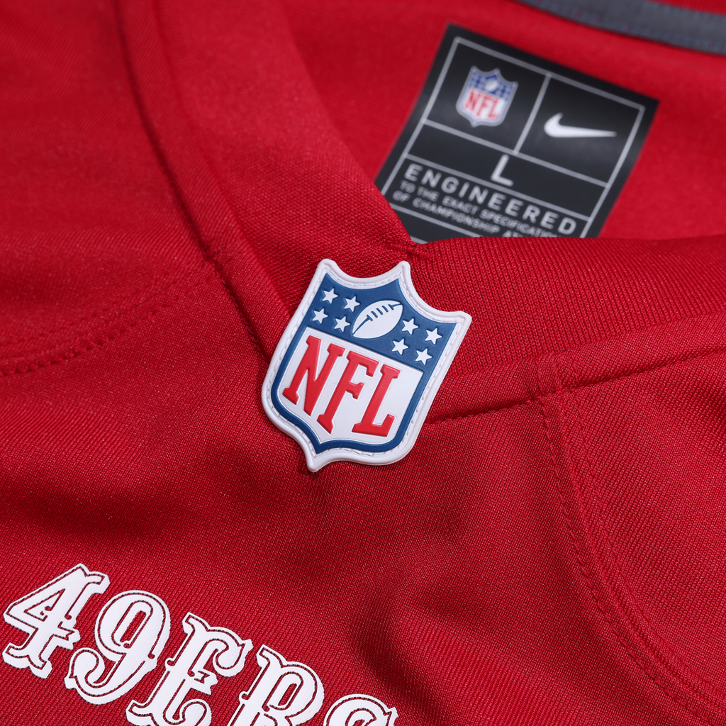 San Francisco 49ers Jordan Watkins Nike Scarlet Team Game Jersey product image 4, provided for visual reference and product