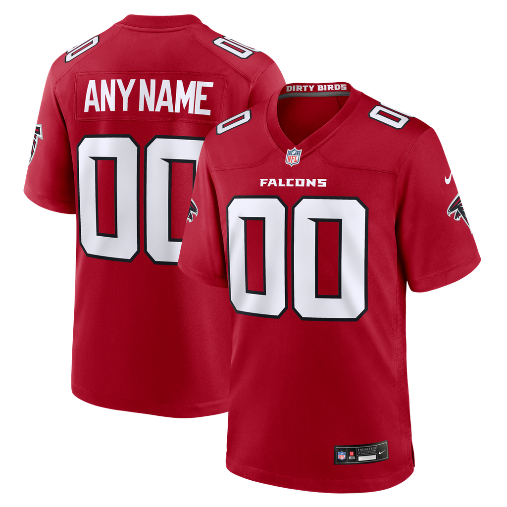 Atlanta Falcons Nike Red Custom Game Jersey product image 8, provided for visual reference and product detail review