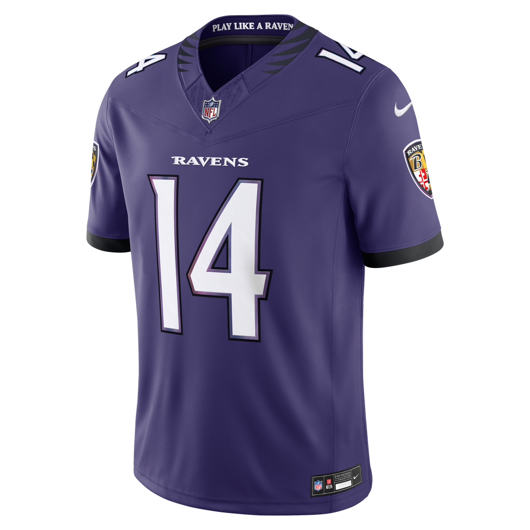 Baltimore Ravens Kyle Hamilton Nike Black Alternate Vapor F.U.S.E. Stitched Limited Jersey product image 8, provided for