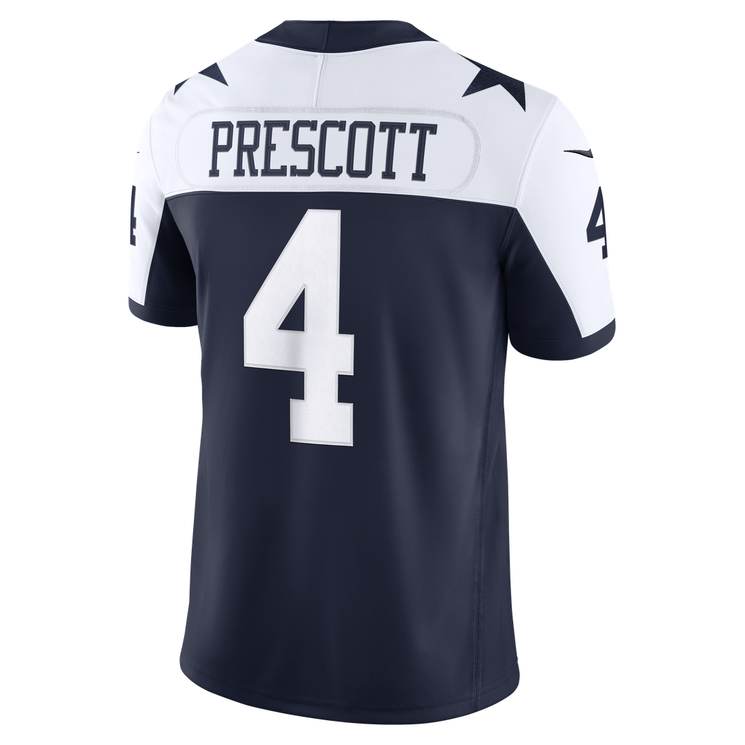 Dallas Cowboys Dak Prescott Nike White Vapor F.U.S.E. Stitched Limited Jersey product image 9, provided for visual reference
