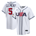 USA Baseball Ernie Clement Nike White 2026 World Baseball Classic Home Stadium Jersey product image 1, provided for visual