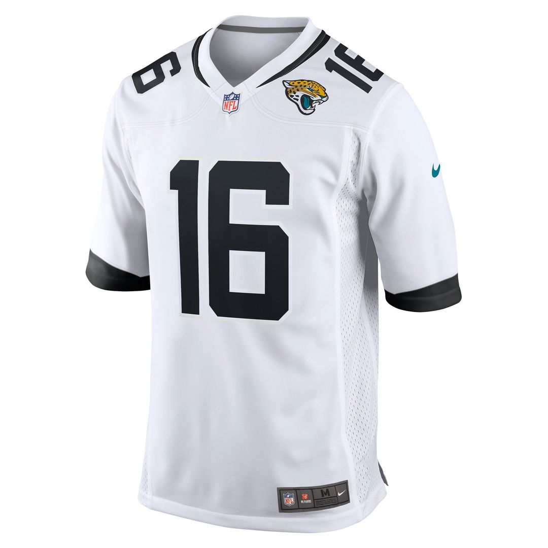 Jacksonville Jaguars Trevor Lawrence Nike Black Alternate Game Jersey product image 14, provided for visual reference and