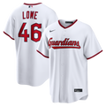 Cleveland Guardians Nathaniel Lowe Nike White Home Replica Jersey product image 1, provided for visual reference and product