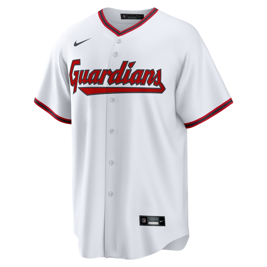 Cleveland Guardians Travis Bazzana Nike White Home Replica Jersey product image 2, provided for visual reference and product