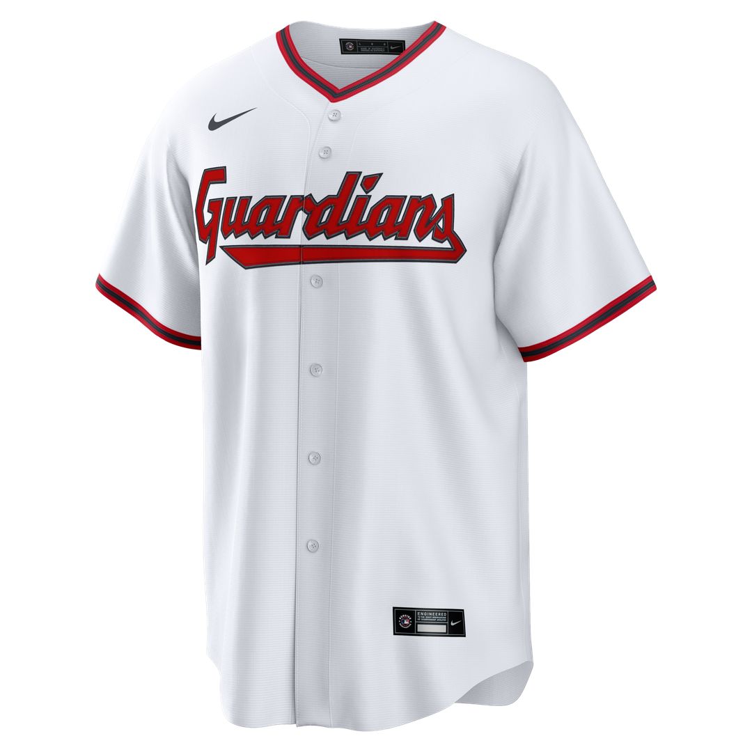 Cleveland Guardians Travis Bazzana Nike White Home Replica Jersey product image 2, provided for visual reference and product