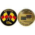 OFFICIAL SPORTS Flag & Whistle Flip Coin - 7002 product image 1, provided for visual reference and product detail review
