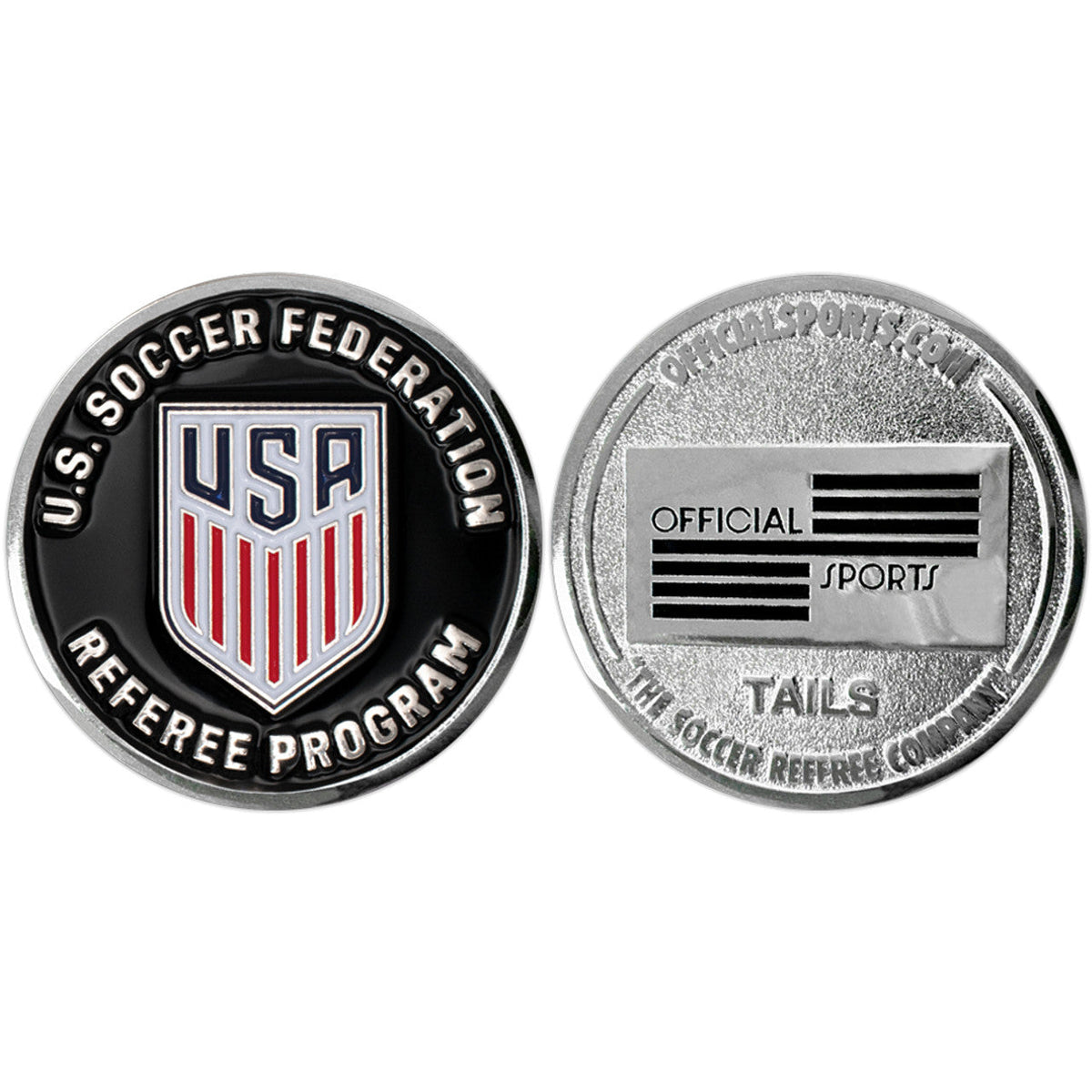 OFFICIAL SPORTS U.S. Soccer Silver Flip Coin - 7007 product image 1, provided for visual reference and product detail review