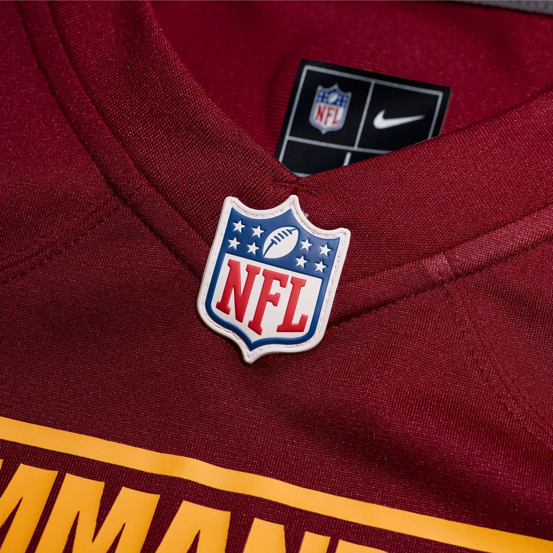 Washington Commanders Trey Amos Nike Burgundy Team Game Jersey product image 4, provided for visual reference and product