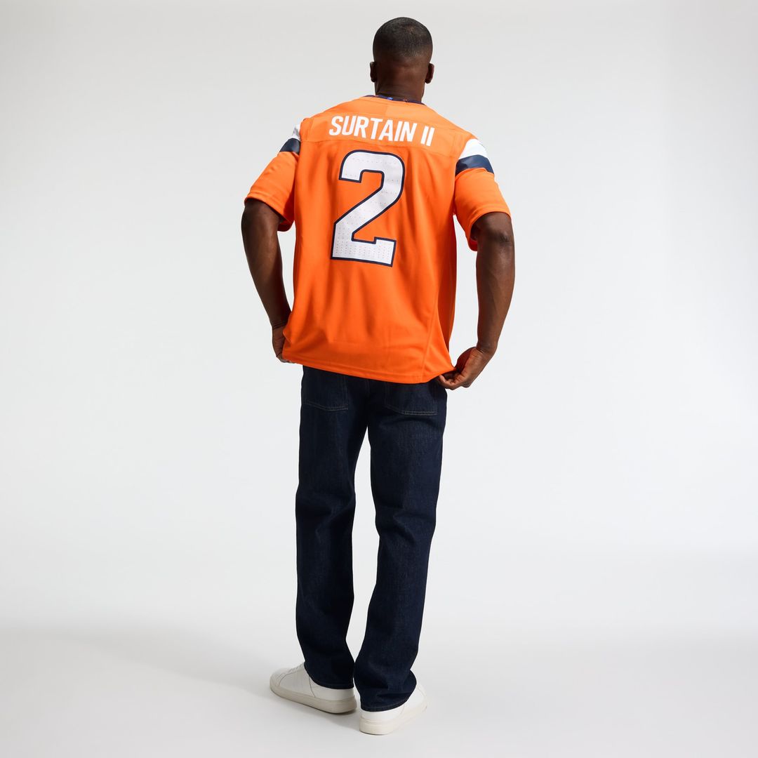 Denver Broncos Pat Surtain II Nike Navy Alternate Vapor F.U.S.E. Stitched Limited Jersey product image 11, provided for
