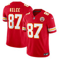 Kansas City Chiefs Travis Kelce Nike Red Vapor F.U.S.E. Limited Jersey product image 1, provided for visual reference and