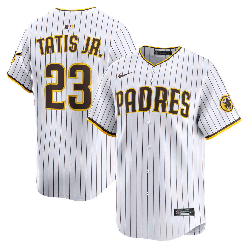 San Diego Padres Fernando Tatis Jr. Nike White Home Limited Player Jersey product image 15, provided for visual reference