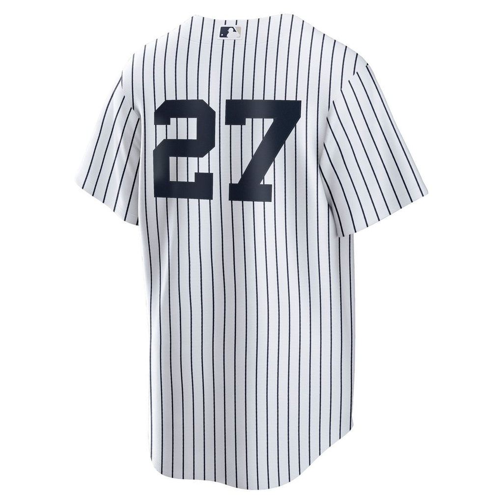 New York Yankees Giancarlo Stanton Nike White Home Replica Player Jersey product image 3, provided for visual reference and