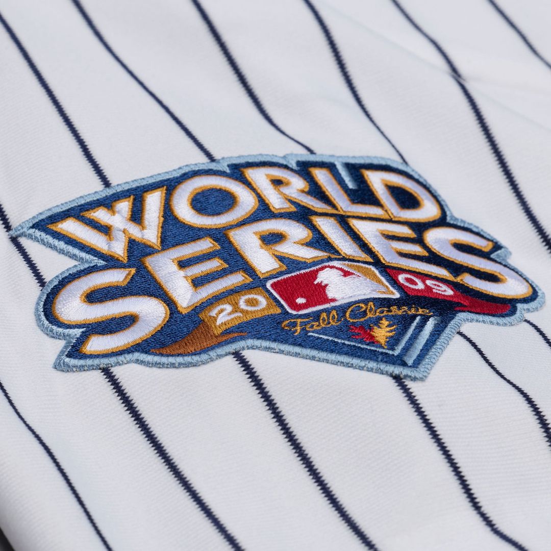 New York Yankees CC Sabathia Mitchell & Ness White 2009 Cooperstown Collection Authentic Jersey product image 4, provided