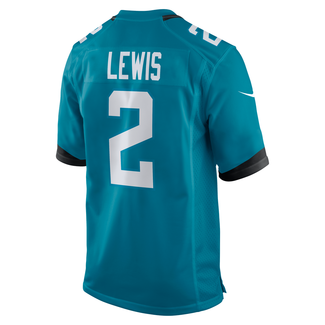 Jacksonville Jaguars Jourdan Lewis Nike Teal Team Game Jersey product image 3, provided for visual reference and product