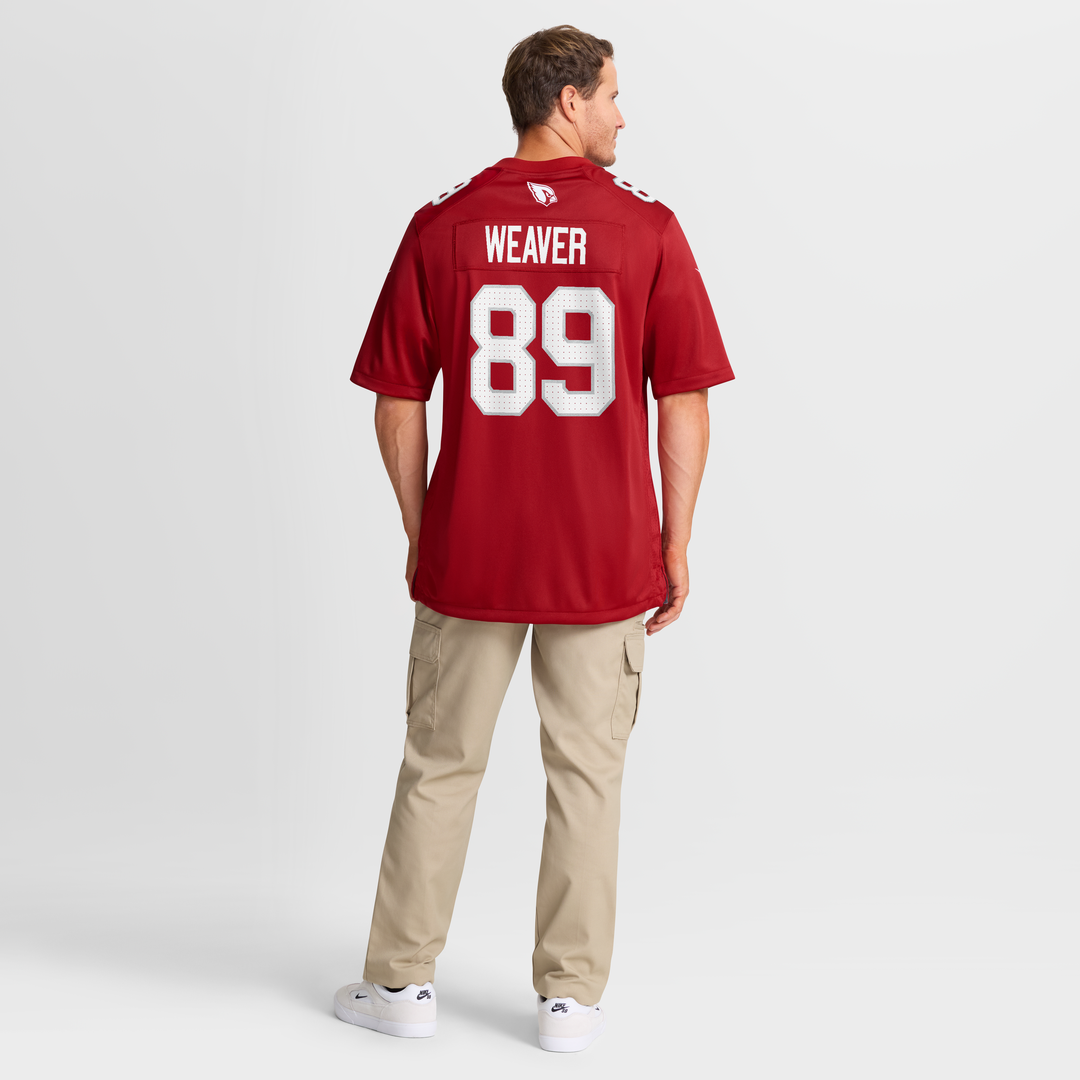 Arizona Cardinals Xavier Weaver Nike Cardinal Team Game Jersey product image 8, provided for visual reference and product