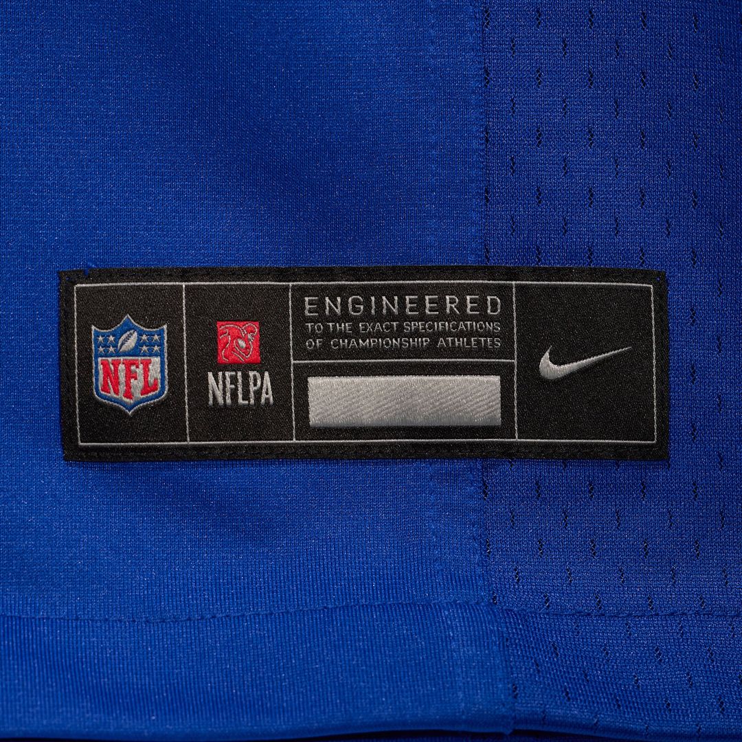 Buffalo Bills Tyler Bass Nike Royal Game Player Jersey product image 6, provided for visual reference and product detail