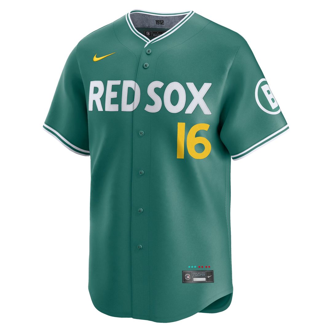 Boston Red Sox Jarren Duran Nike Green 2025 City Connect Limited Player Jersey product image 2, provided for visual
