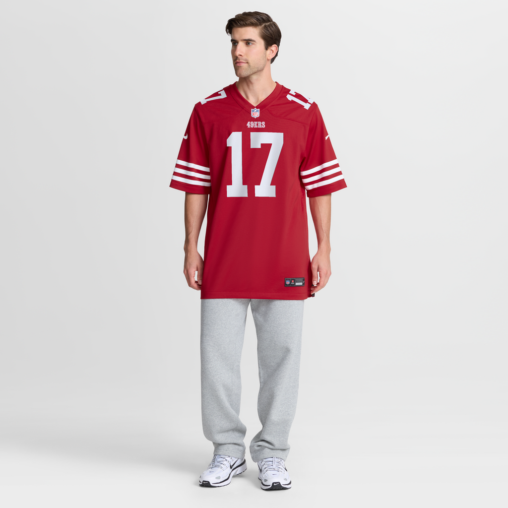 San Francisco 49ers Jordan Watkins Nike Scarlet Team Game Jersey product image 6, provided for visual reference and product
