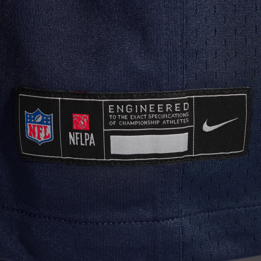 Chicago Bears Coby Bryant Nike Navy Team Game Jersey product image 8, provided for visual reference and product detail review