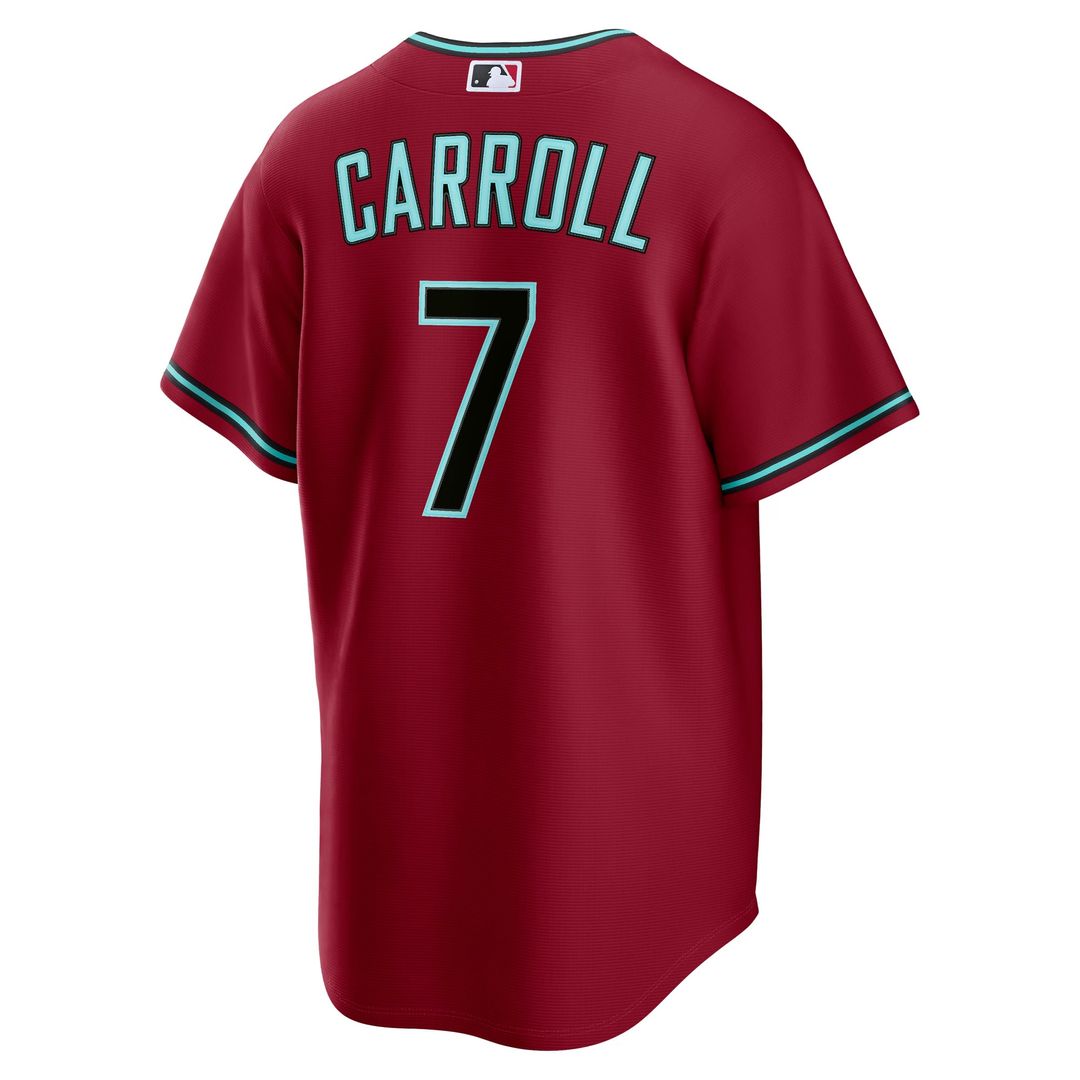Arizona Diamondbacks Corbin Carroll Nike Crimson Alternate 2 Replica Jersey product image 20, provided for visual reference